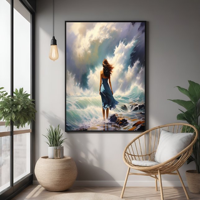 Affiche Escape Océanique Serene - Art Côtier (Créateur téléchargé)