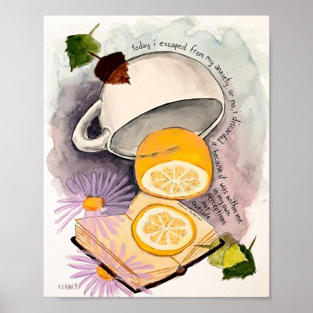 Affiche Escaped From Anxiety print (Devant)