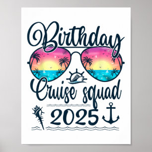 Affiche Escouade de croisières Anniversaire 2025 Croisière