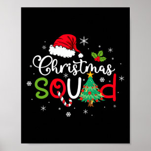 Affiche Escouade de Noël amusant Xmas arbre famille jumele