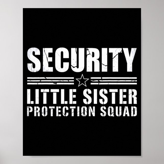 Affiche Escouade de protection de petite soeur sécurité gr (Devant)