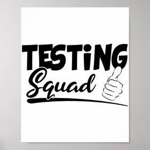 Affiche Escouade Drôle Examen Jour Cadeaux Pour Les Étudia