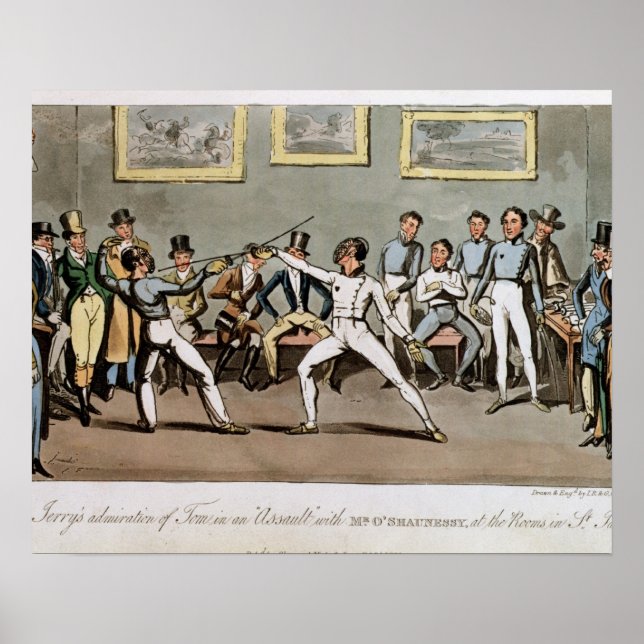 Affiche Escrime : L'admiration de Jerry pour Tom dans une  (Devant)