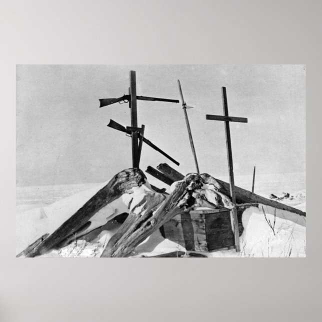 Affiche Eskimo Grave en Alaska Photo (Devant)