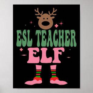 Affiche Esl Enseignant Elf Xmas Matching Family Group Chri