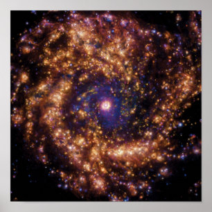 Affiche ESO Spiral Starburst Galaxy Messier 61