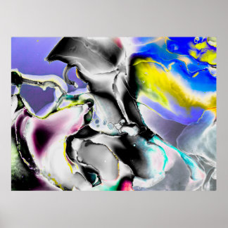 Affiche Espace. Arrière - plan blanc brillant. Photo de l'