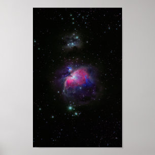 Affiche Espace coloré Galaxy Stars
