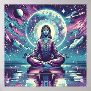 Affiche Espace de méditation relaxant et réflexion