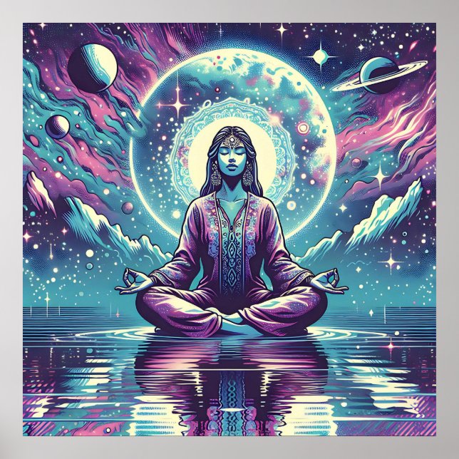 Affiche Espace de méditation relaxant et réflexion (Devant)