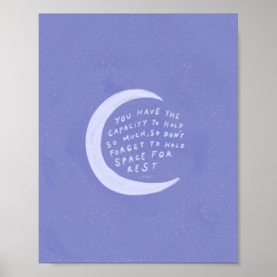 Affiche Espace de repos - Décor de chambre violet