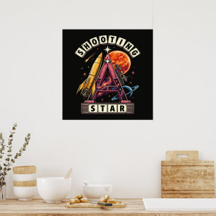 Affiche Espace d'étoile filante