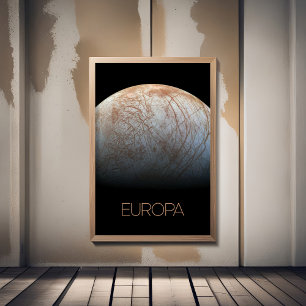 Affiche Espace Extérieur, Cosmos, Système Solaire, Lune Eu