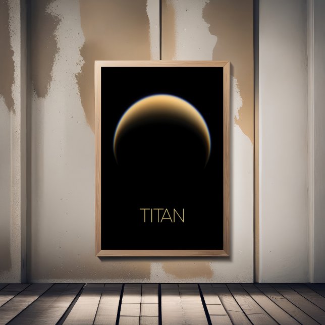 Affiche Espace Extérieur, Cosmos, Système Solaire, Titan L (Créateur téléchargé)