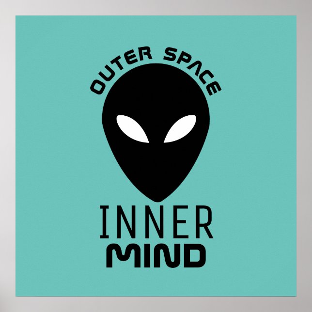 Affiche Espace Extérieur Inner Mind, Alien Extraterrestre (Devant)