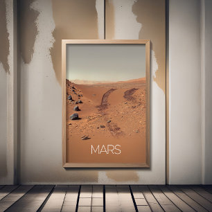Affiche Espace Extérieur, Système Solaire, Planète Mars, C