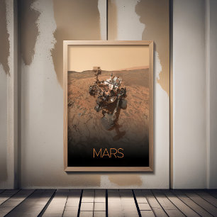 Affiche Espace Extérieur, Système Solaire, Planète Mars, C