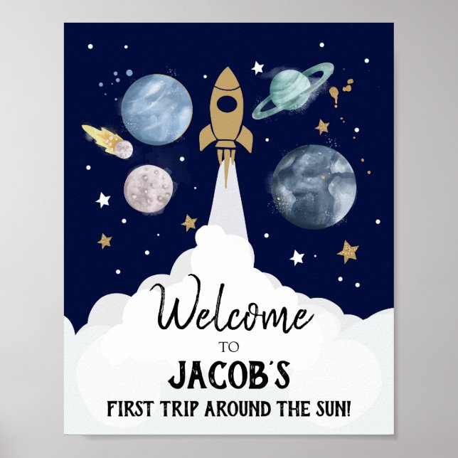 Affiche Espace extra-atmosphérique Galaxie Astronaut Boy B (Devant)