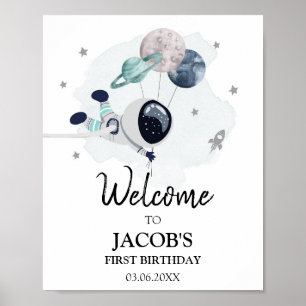 Affiche Espace extra-atmosphérique Galaxie Astronaut Boy B