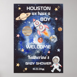 Affiche Espace extra-atmosphérique Houston Nous avons un B