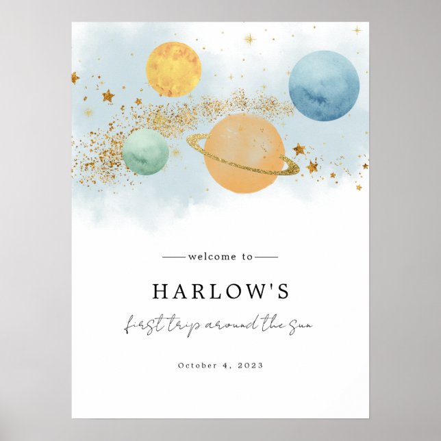 Affiche Espace extra-atmosphérique Premier voyage autour d (Devant)