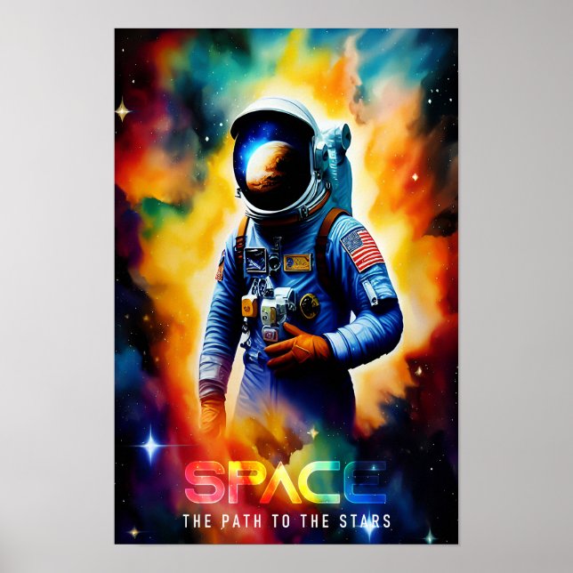 Affiche Espace - Le chemin vers les étoiles (Devant)