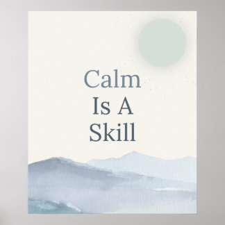 Affiche Espaces Calmes Inspiration Pleine Conscience