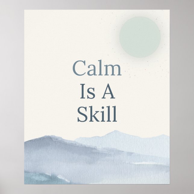 Affiche Espaces Calmes Inspiration Pleine Conscience (Devant)