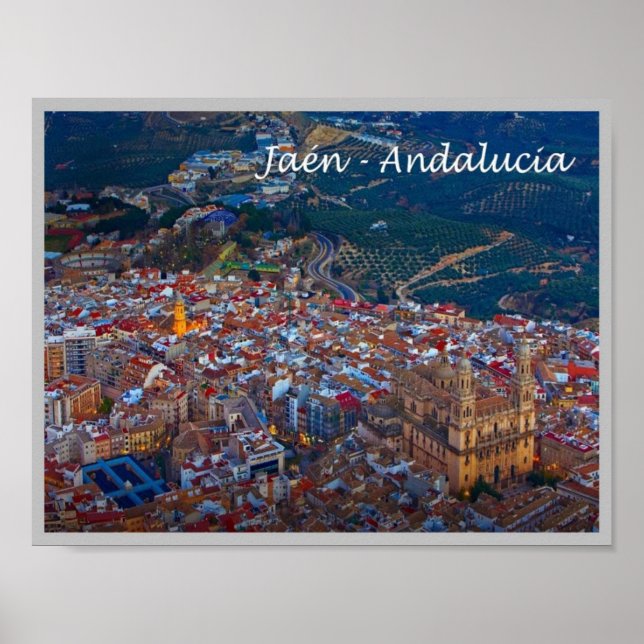 Affiche Espagne - Andalousie - Jaén - (Devant)