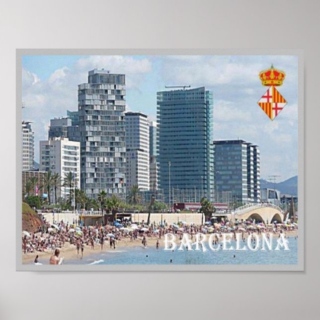 Affiche Espagne - Barcelone - (Devant)