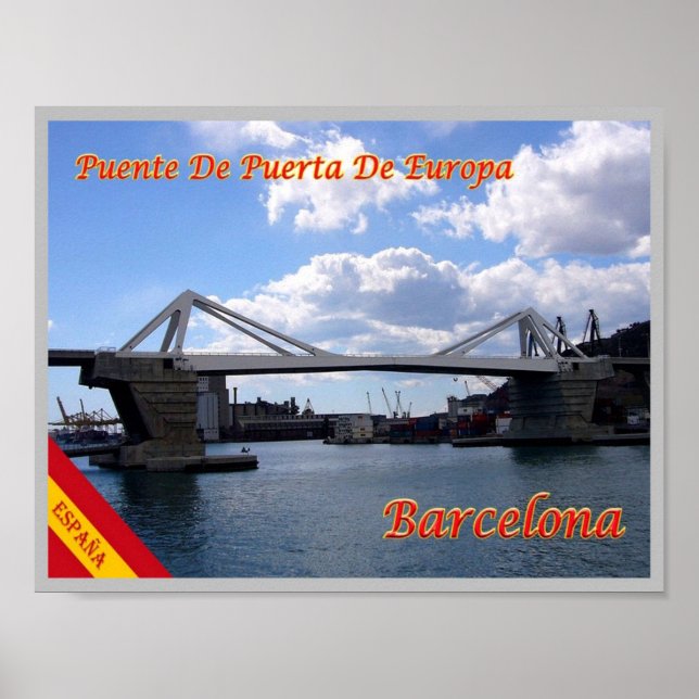 Affiche Espagne - Barcelone - (Devant)