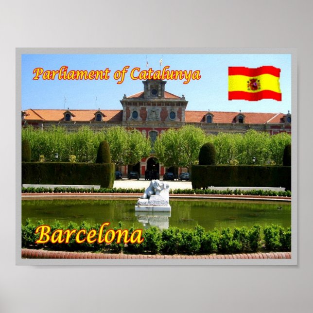 Affiche Espagne - Barcelone - Parlement de Catalogne - (Devant)