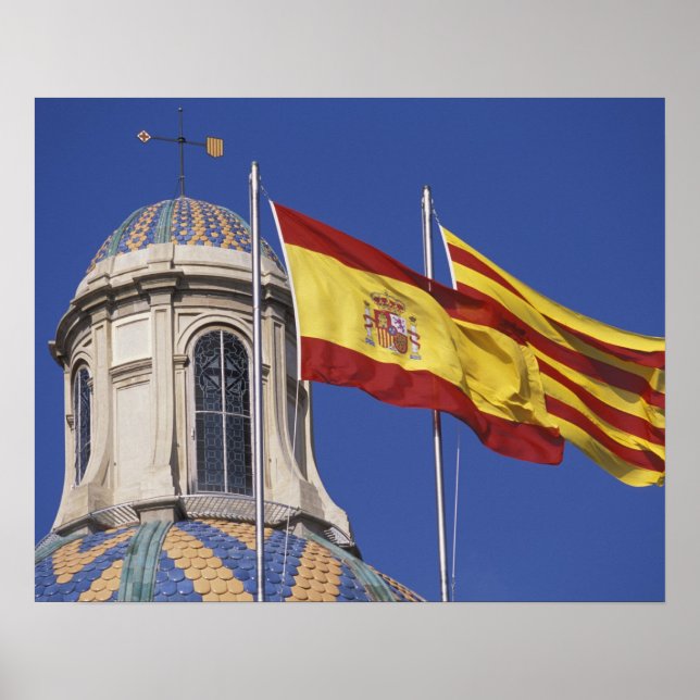 Affiche Espagne, Catalogne, Palau de la Generalitat. (Devant)