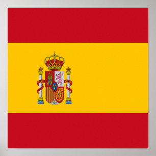 Affiche Espagne Drapeau Espagne Pays Fierté Accueil Ethnic