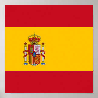 Affiche Espagne Drapeau Espagne Pays Fierté Accueil Ethnic