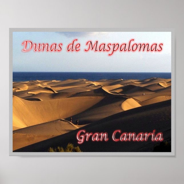 Affiche Espagne - Îles Canaries - Grande Canarie - (Devant)