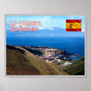 Affiche Espagne - Îles Canaries - La Gomera -