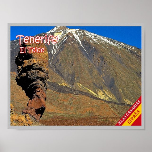 Affiche Espagne - Îles Canaries - Tenerife - (Devant)