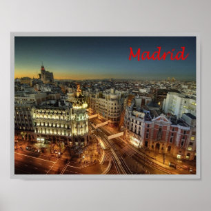Affiche Espagne - Madrid - Ville