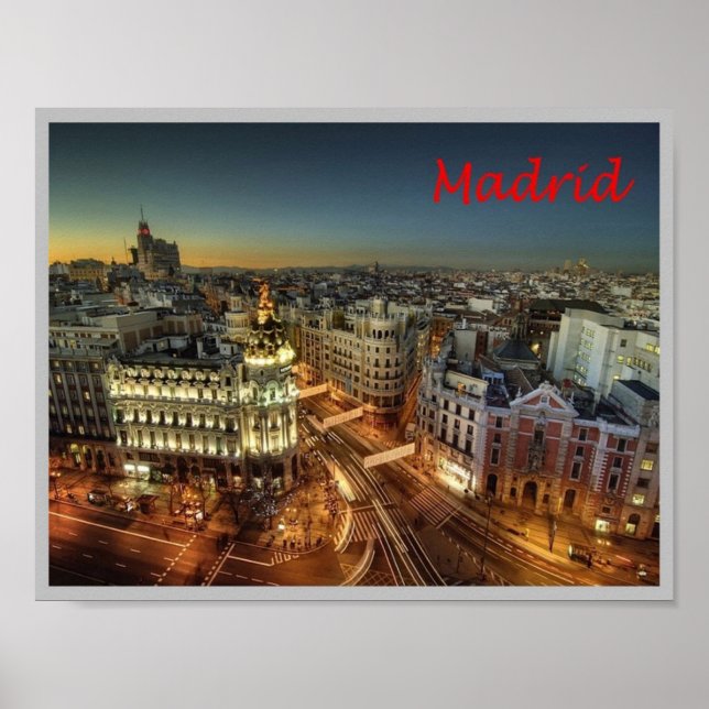Affiche Espagne - Madrid - Ville (Devant)
