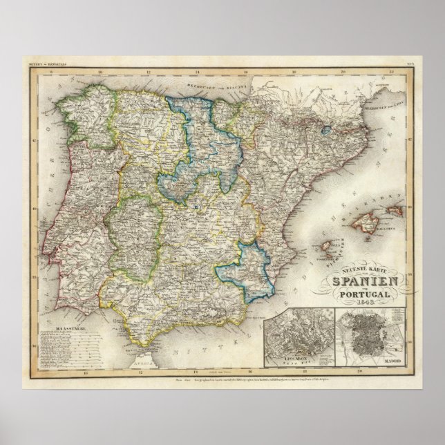 Affiche Espagne, Portugal 3 (Devant)