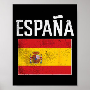 Affiche Espana Drapeau Espagne Football Espagnol Hommes Fe