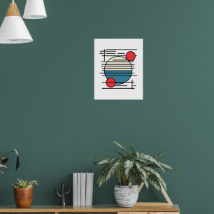 Affiche Espèce minimale des lignes et des circles