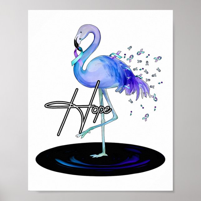 Affiche Espoir Avec Sensibilisation Flamant rose À La Prév (Devant)