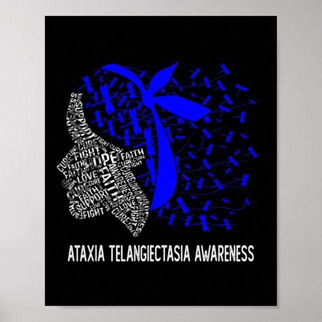 Affiche Espoir Combat Ataxie Télangiectasie Sensibilisatio (Devant)