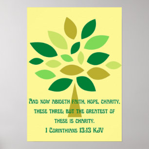 Affiche espoir de foi et inspiration caritative