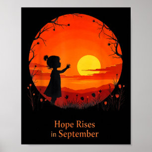 Affiche Espoir En Septembre Pédiatrique Cancer Sensibilisa