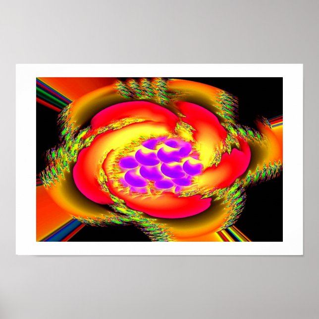 Affiche Espoir fleurie art (Devant)