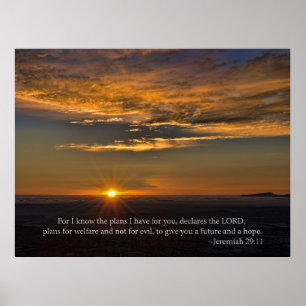 Affiche Espoir - Jérémie 29:11