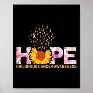 Affiche Espoir pour un monde avec le cancer de l'enfance B